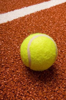 Download Yellow Tennis Ball on a Red Clay Court Sports Journal: 150 Page Lined Notebook/Diary -  file in ePub