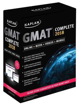Download GMAT Complete 2018: The Ultimate in Comprehensive Self-Study for GMAT - Kaplan Inc. file in PDF