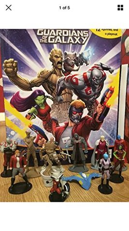 Read Marvels GUARDIANS OF THE GALAXY Busy Book including 12 plastic figures and a playmat - Phidal | ePub