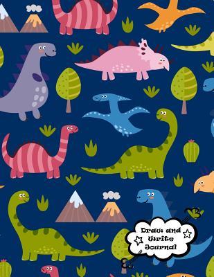 Read Draw and Write Journal: Cartoon Dinosaurs, Dark Blue Covering, XL 8.5x11 Primary Composition Notebook/Journal Pre-K - Grade 2, Kindergarten Journal, Journal for Kids, Matte Finish - Best Kids Journal file in ePub