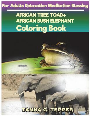 Read African Tree Toad african Bush Elephant Coloring Book for Adults Relaxation: Sketch Coloringbook Grayscale Pictures - Tanna Tepper file in ePub