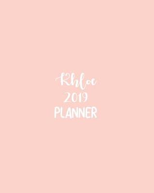 Download Khloe 2019 Planner: Calendar with Daily Task Checklist, Organizer, Journal Notebook and Initial Name on Plain Color Cover (Jan Through Dec), Khloe 2019 Planner -  | PDF