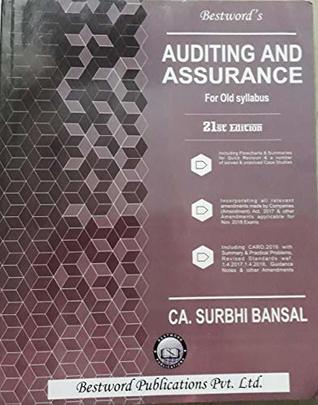 Read Online Auditing & Assurance For CA Inter Nov. 2018 Exam Latest Edition For Old Syllabus - CA. Surbhi Bansal file in ePub
