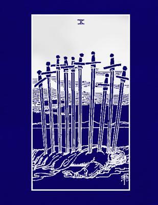 Read X: Ten of Swords Tarot Diary Log Book, Record and Interpret Readings, Lined Notebook Journal for Tarot Lovers -  | PDF