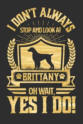 Full Download I Don't Always Stop and Look At Brittany OH Wait, Yes I Do!: Gifts for Dog Owners 100 page Pet Journal 6 x 9 journal to record your information and notes - Darren Rainbow file in ePub