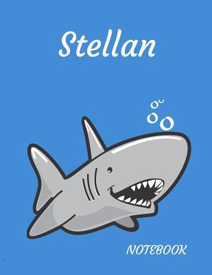 Read Online Stellan: Personalized Lined Notebook for People who Love Sharks -  | PDF