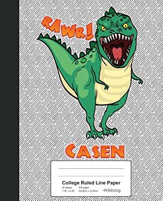Read College Ruled Line Paper: CASEN Dinosaur Rawr T-Rex Notebook -  | ePub