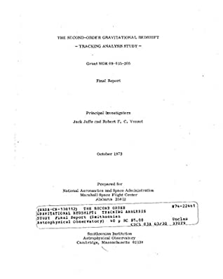 Download The second order gravitational redshift: Tracking analysis study - National Aeronautics and Space Administration NASA | PDF